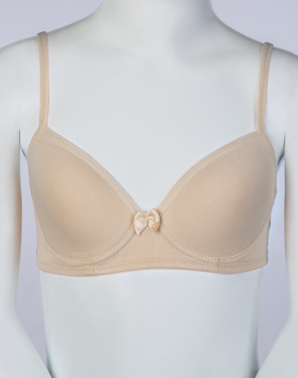 Girls Beige training bra organic cotton soft comfortable,Puberty Teena –  TUSSONI