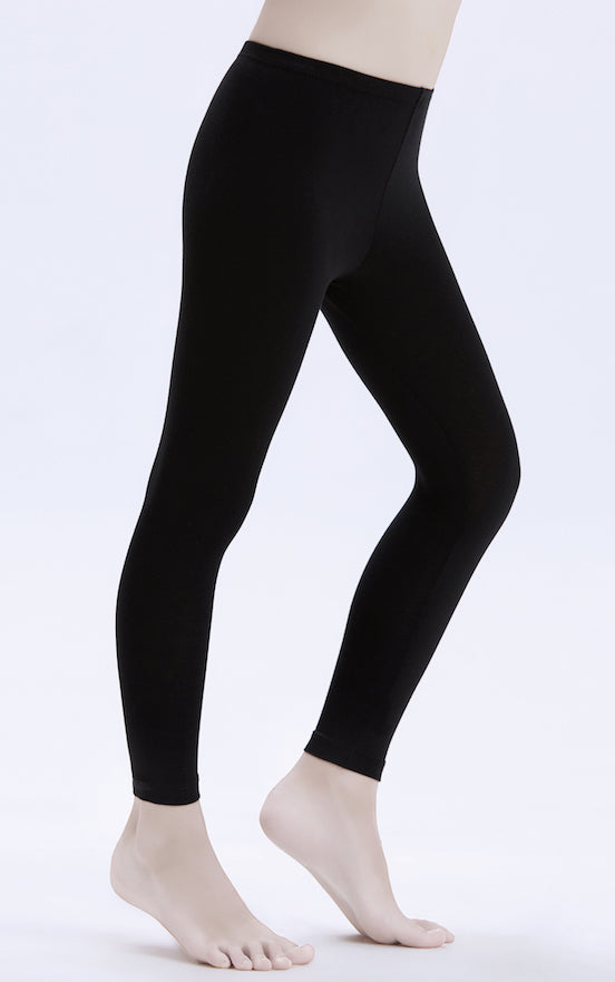Girl's Black Heated Tights Bottom, high quality cotton soft, 3-14